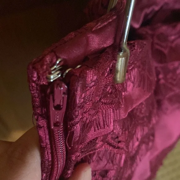 BHWM BEAUTIFUL SATIN&LACE BUSTIER TOP GREAT CONDITION WITH REMOVABLE STRAPS - Picture 4 of 6